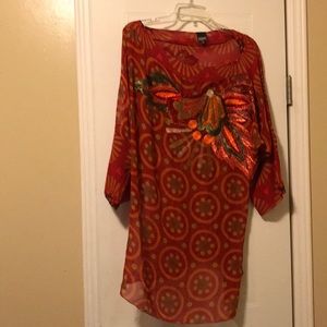 Gianfranco ferre swimsuit coverup size Italian 44